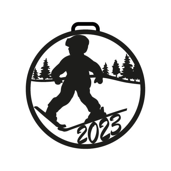 060, Barn på ski