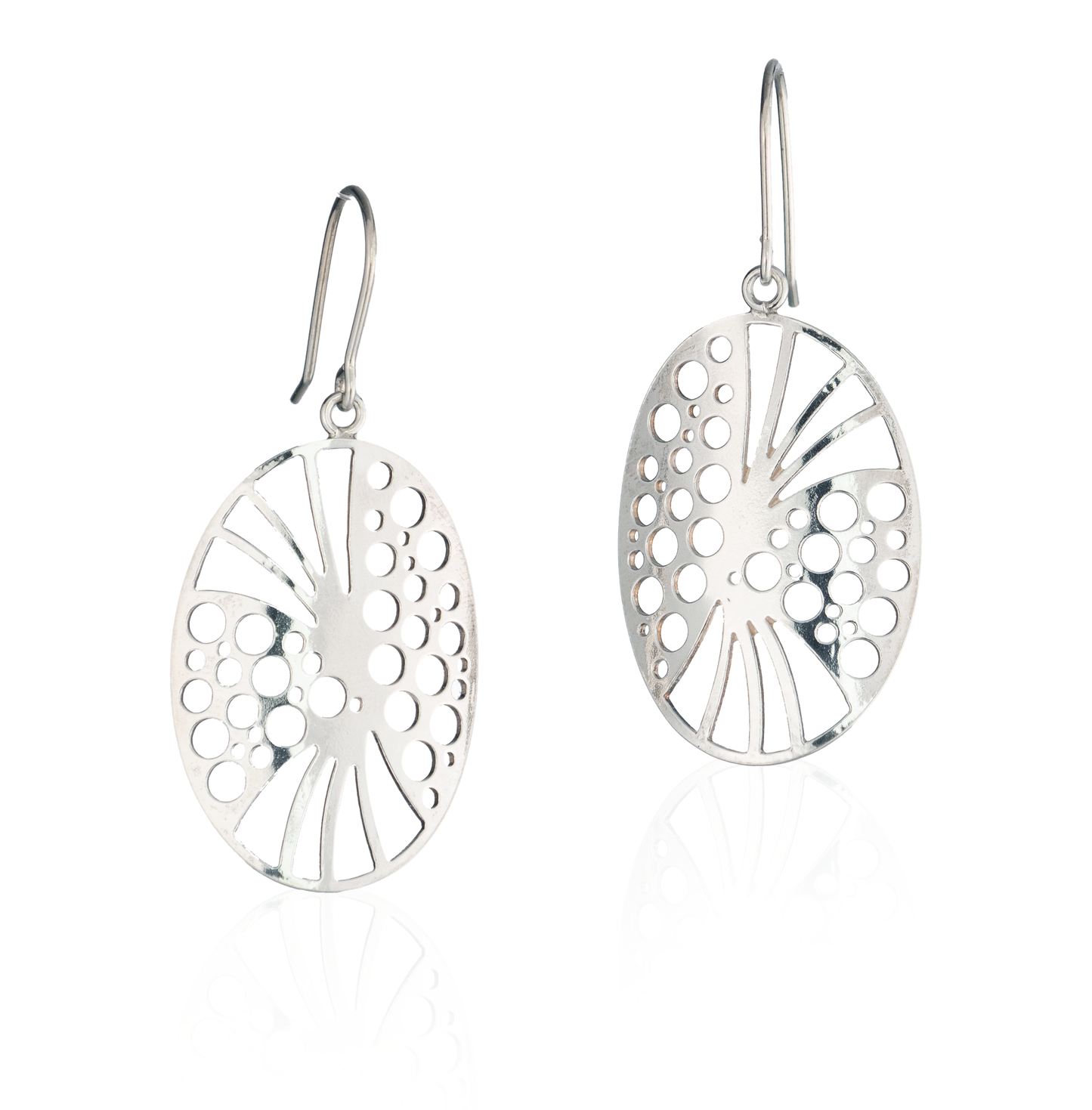 Butterfly ørering stor oval
