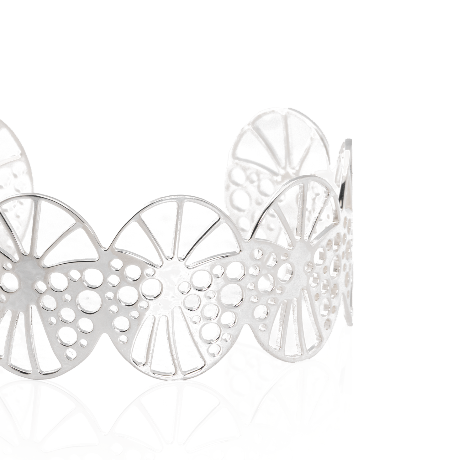 Butterfly cuff med små ovaler