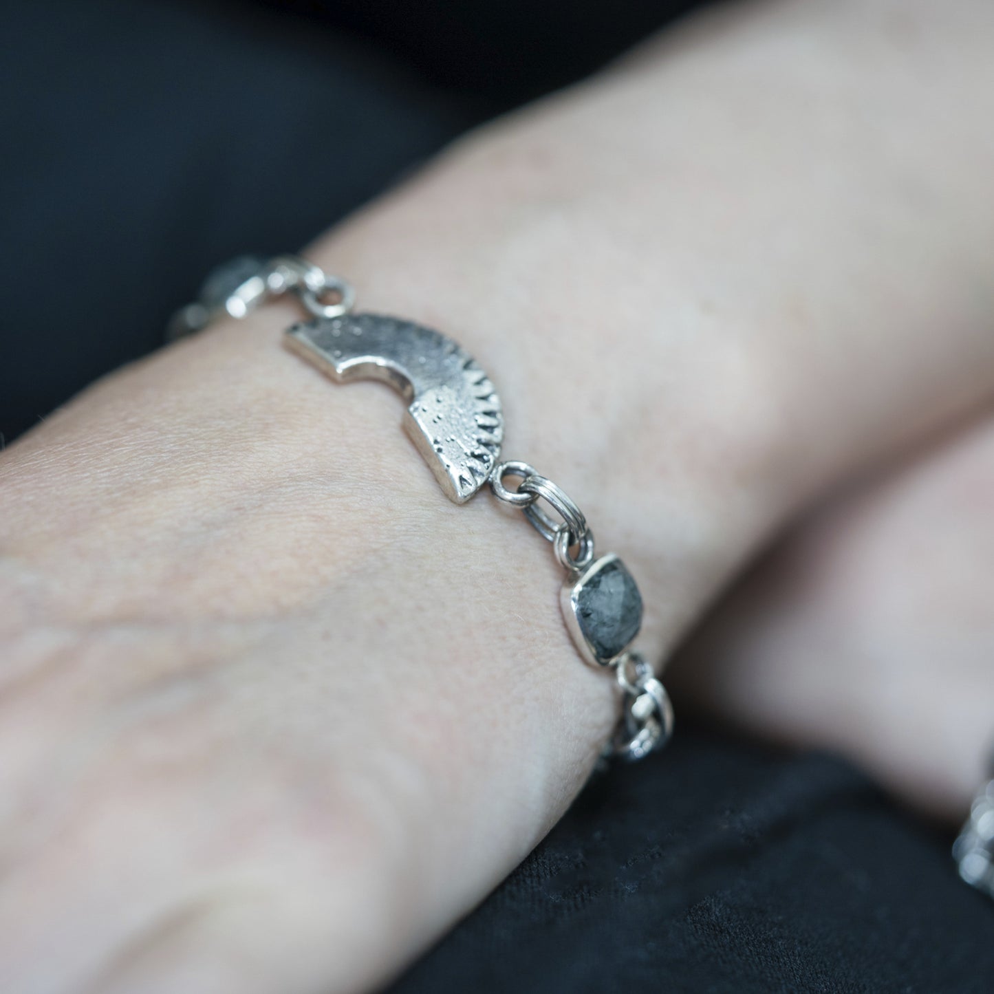 Viking Pejlskive armbånd med Rutilkvarts