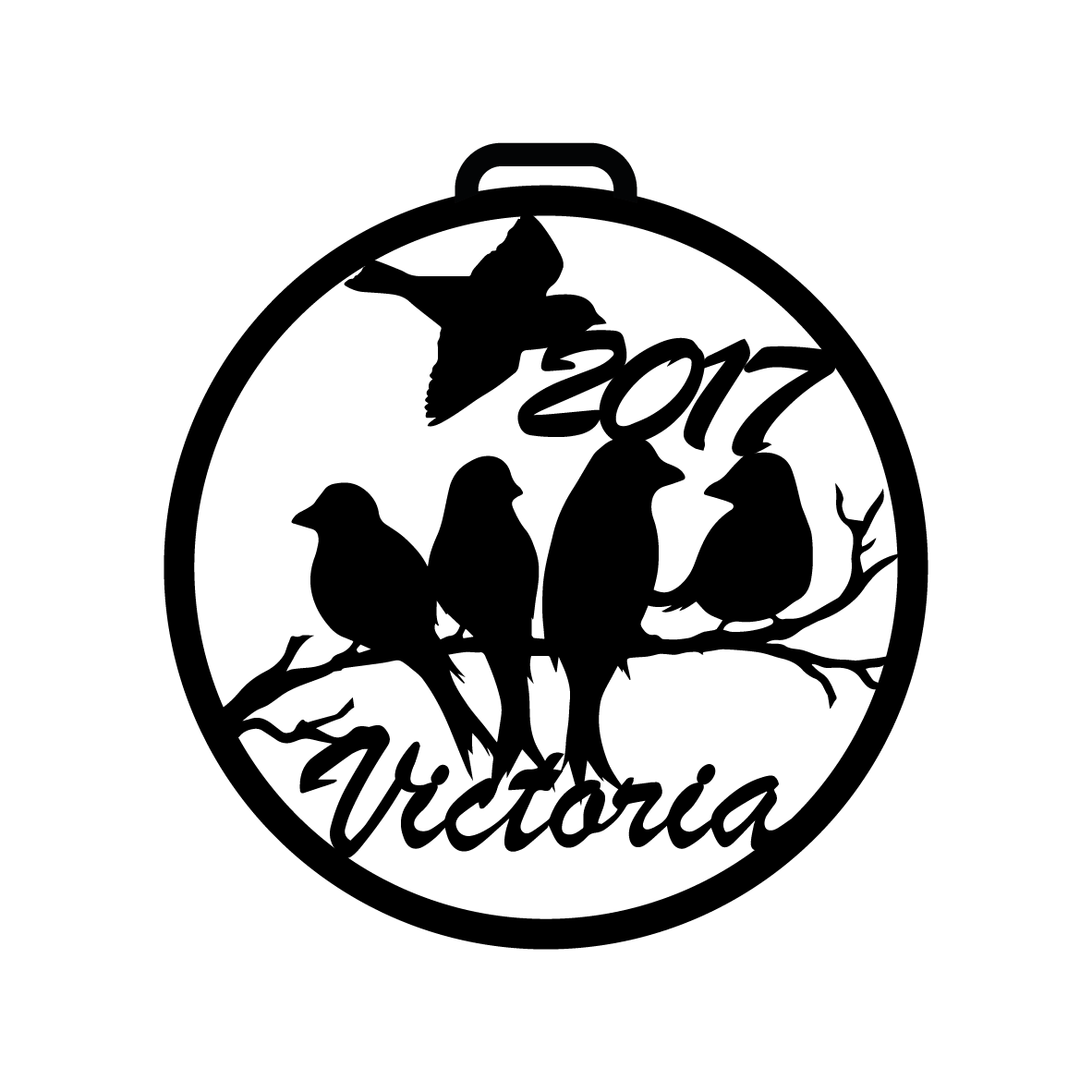 Småfugle på gren, 026