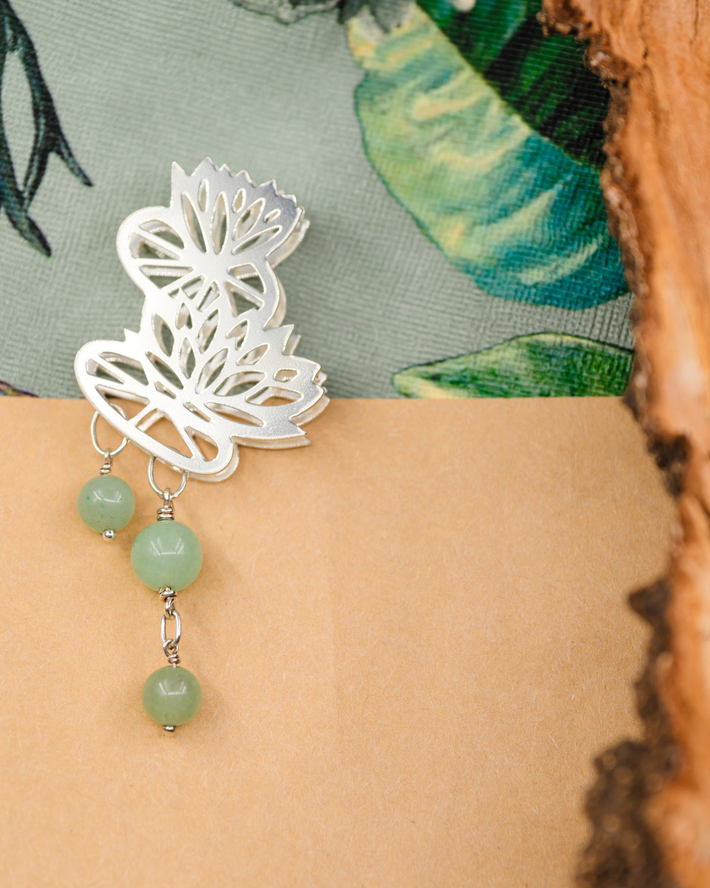 Monet & Me broche med aventuriner