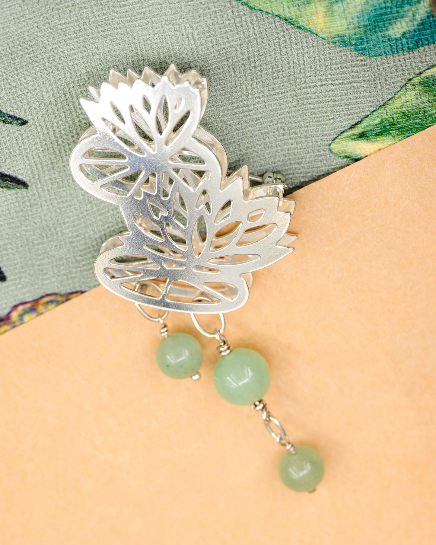 Monet & Me broche med aventuriner