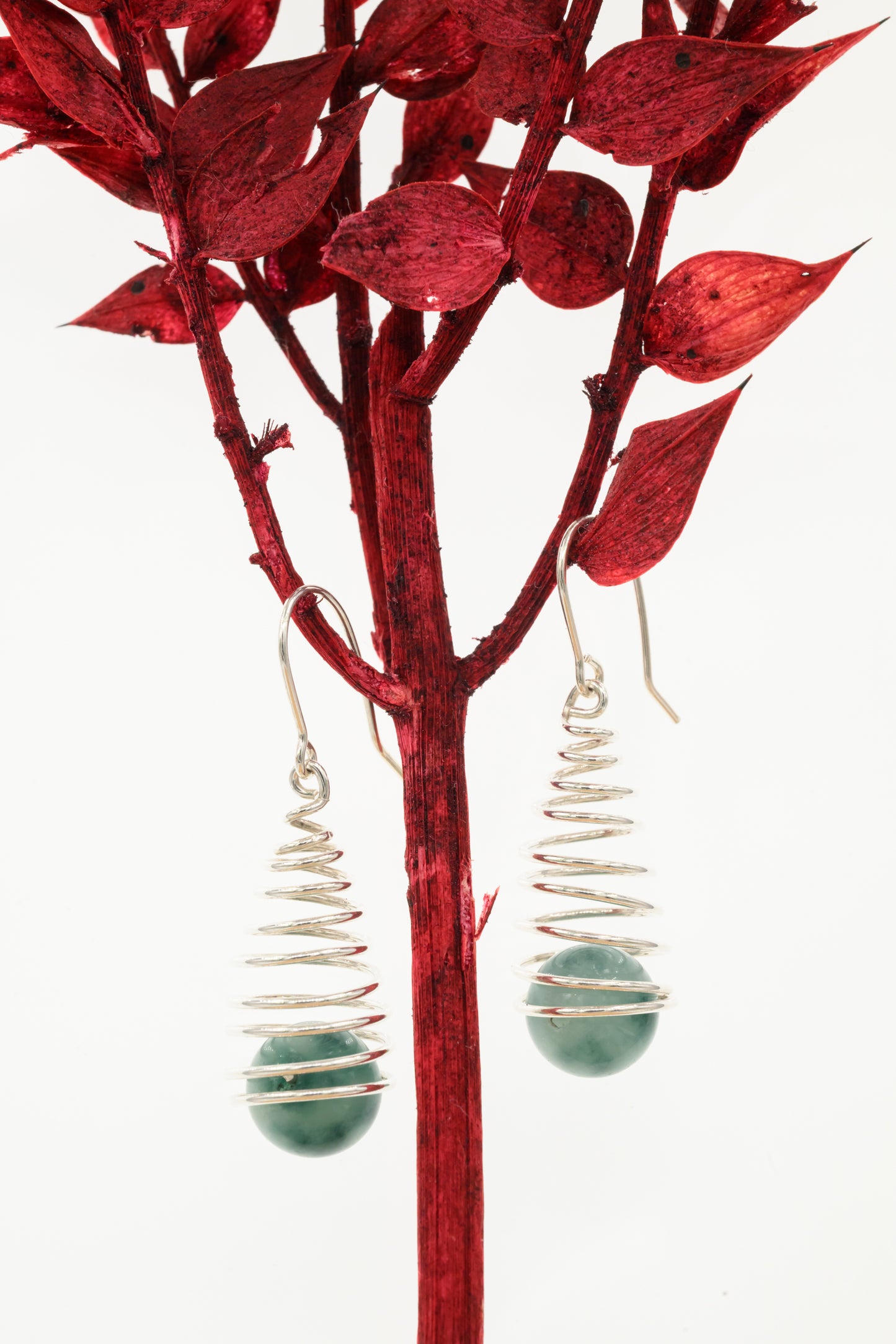 Spiralørehængere med mosagat