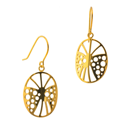 Butterfly earrings with small ovals